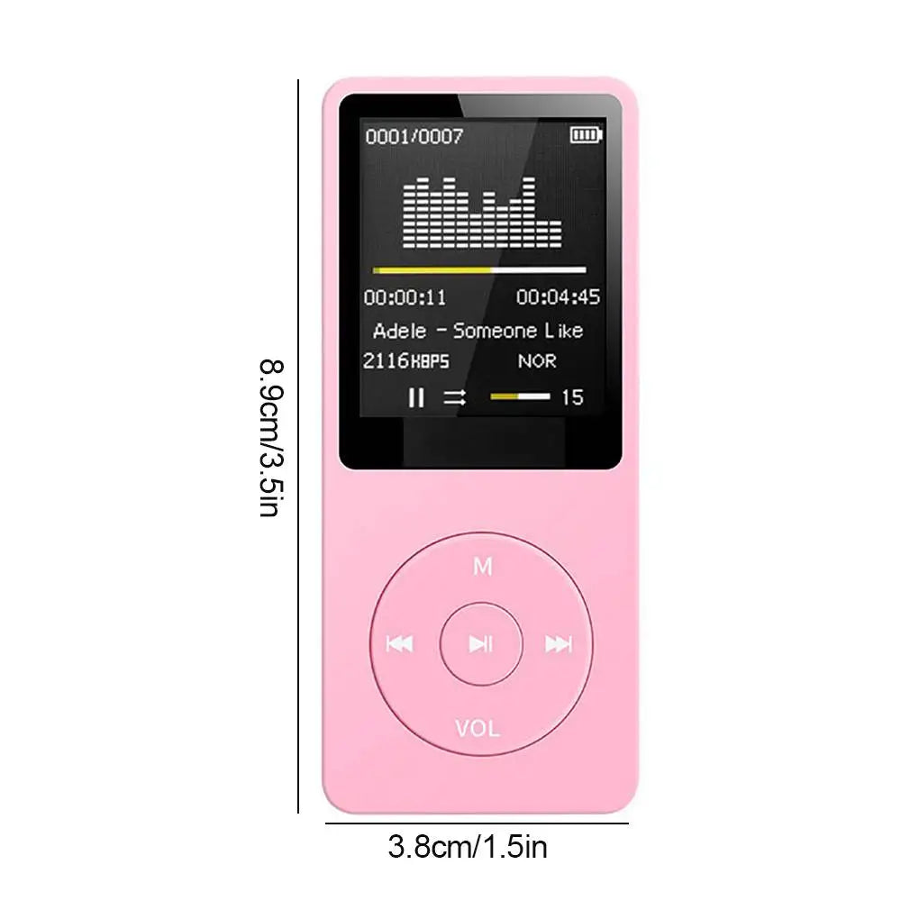 Portable MP3 Player Rechargeable Record Noise Conduction Media Lossless Pocket Sport Music Play with Micrphone Walkman Machine