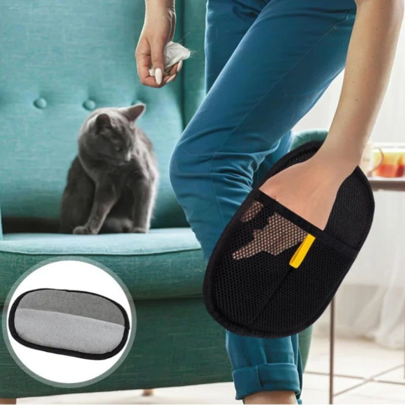 Pet Grooming Gloves Hair Remover Brush For Cats Dogs Remove Sofa Carpet Clothes Go Floating Hair Static Dedusting Cleaner CB DROPSHIPPING