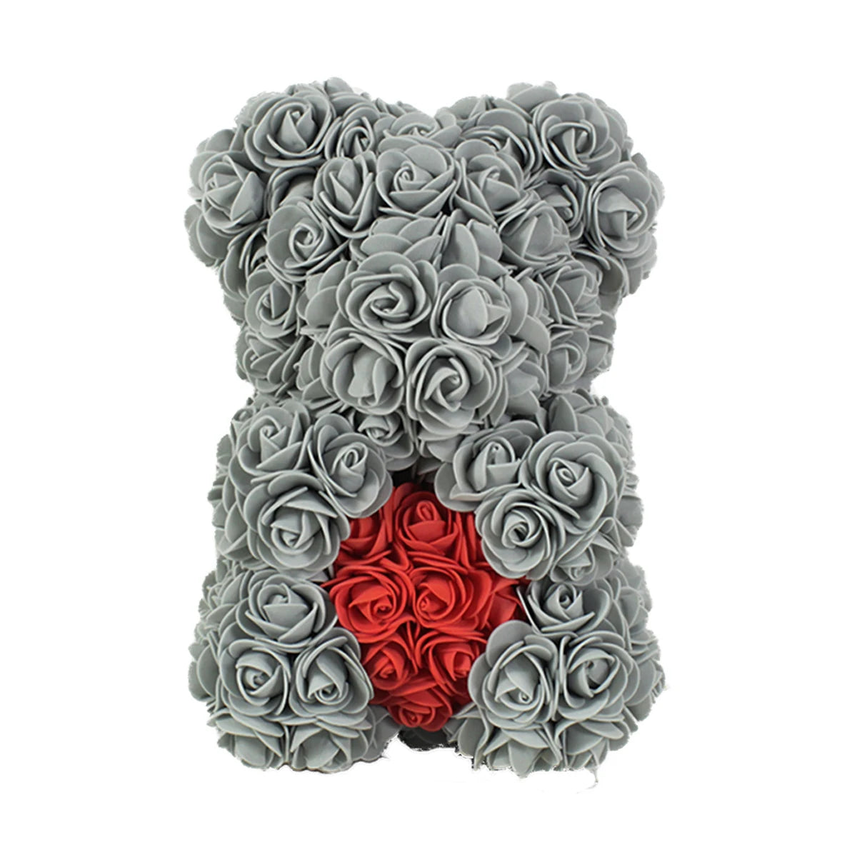 25cm Rose Teddy Bears Hearth Artificial Flower Bear For Women Valentine's Wedding Birthday Christmas Gifts