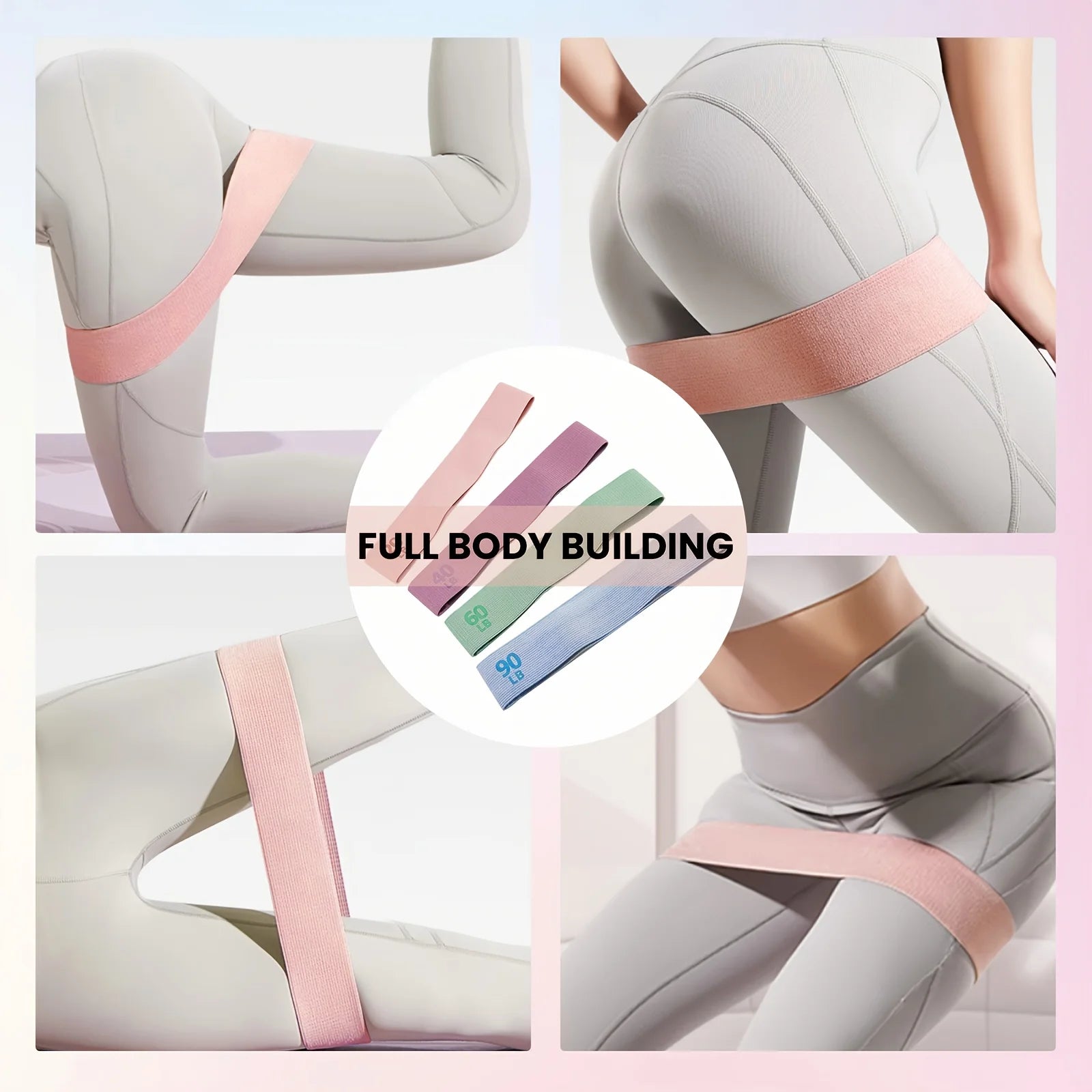 Fitness Resistance Bands with Weights, Suitable for Core Strength, Pilates, Yoga, and Full-Body Workouts, Portable Fitness Kit, the Best Choice for Yoga Studios and Gym Workouts CB DROPSHIPPING