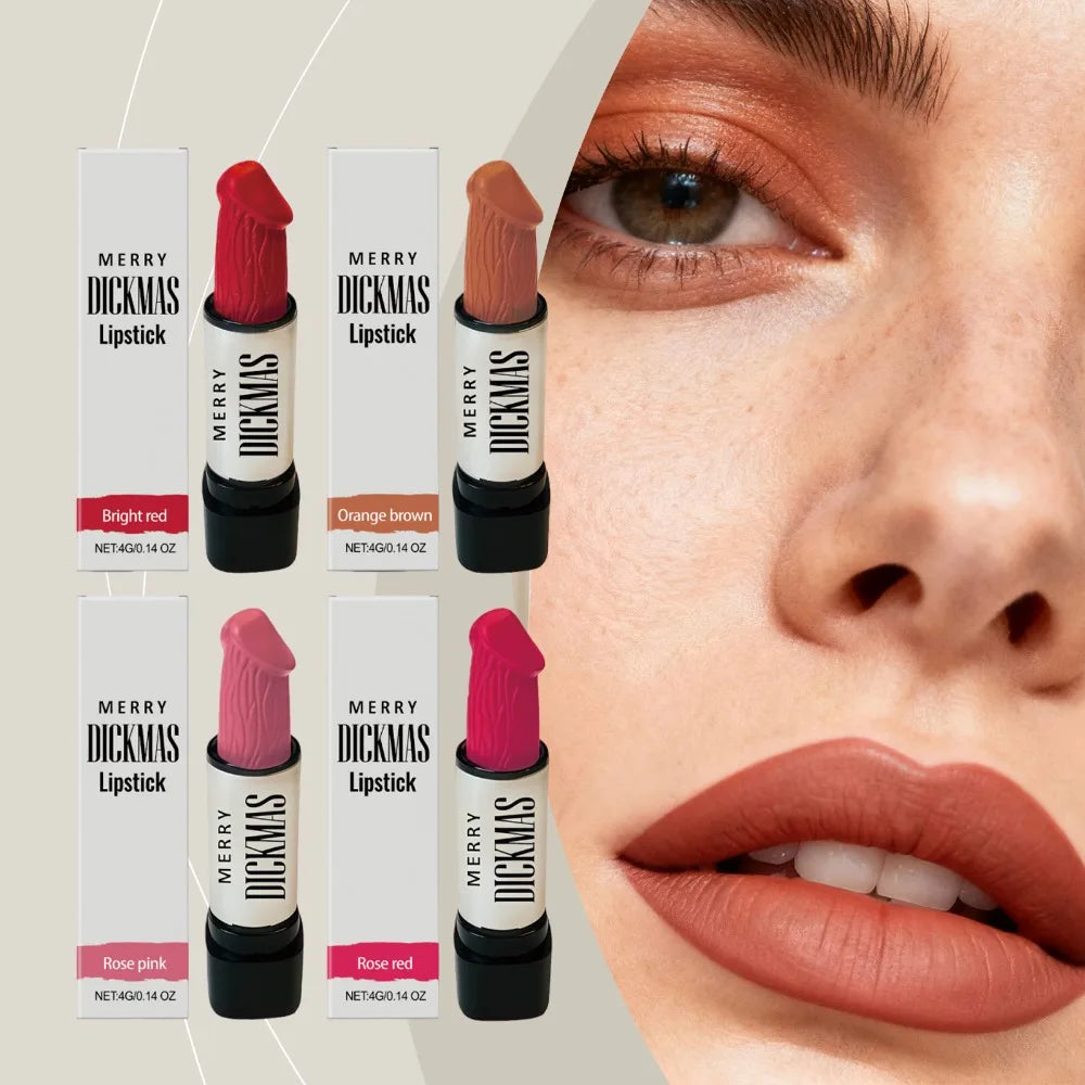 Secret Party Christmas Lipstick Long Lasting Matte Shimmer Silky Smooth Velvet Lipstick High Rendering Women Makeup Cosmetic
