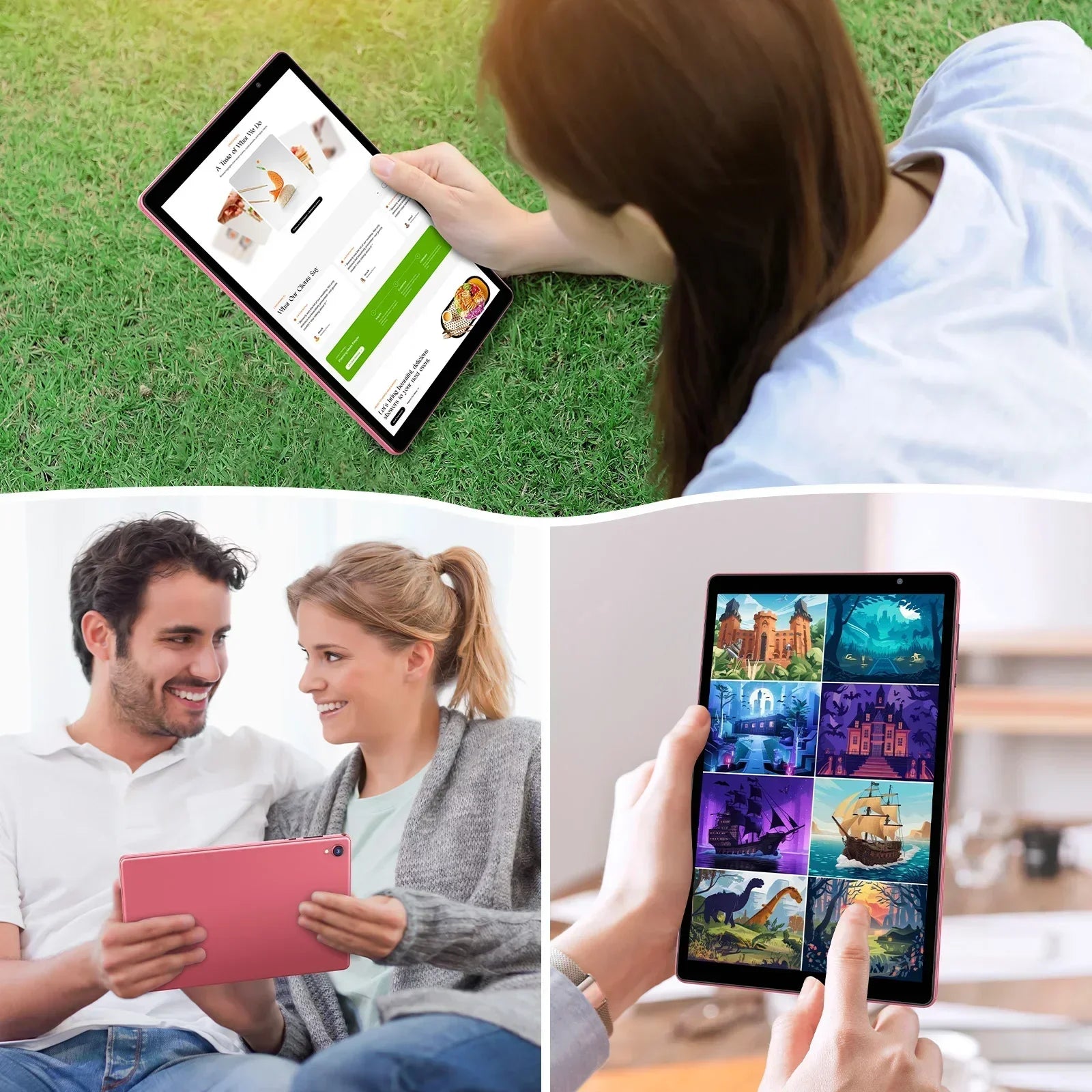Latest Android 14 Tablet, 10-inch Tablet, Quad-core Processor, 5G WiFi, 4GB ROM + 32GB RAM, 1280*800 Resolution, 6000mAh Battery CB DROPSHIPPING