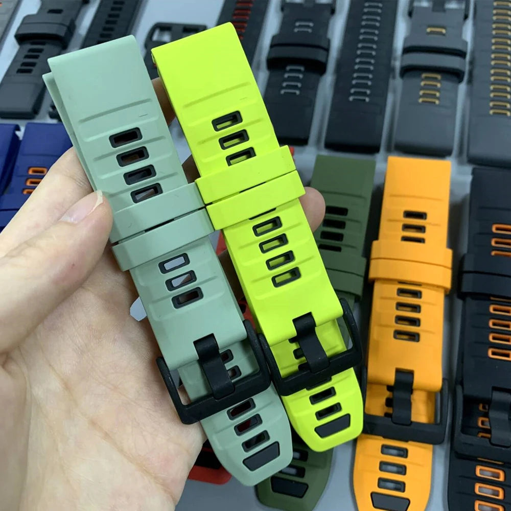 22/26mm Silicone Watchband Fenix 8 Pro Sport Strap For Garmin Tactix 7/Quatix8 Forerunner 970 965 Instinct 2X Quick Fit Bracelet CB DROPSHIPPING