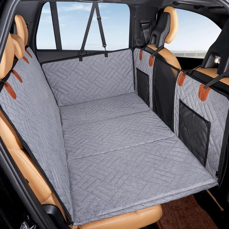 New Design Large Pet Back Seat Extender Car Backseat Protector Hammock Dog Car Seat Cover Hard Bottom for Travel CB DROPSHIPPING