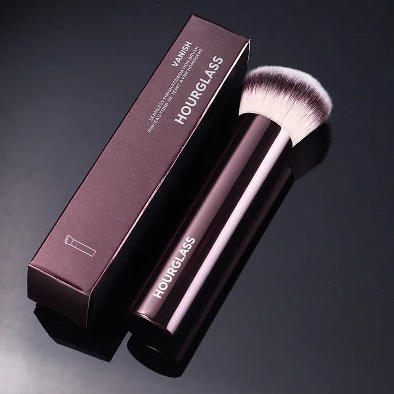 1pc Hourglass Finish Foundation Makeup brushes Vanish Foundation Make up brush metal handle Concealer Bronzer high end with box CB DROPSHIPPING
