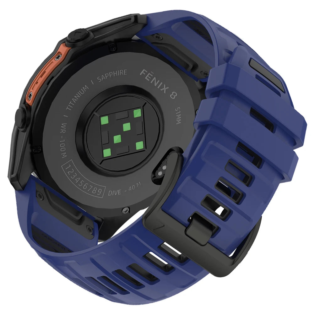 22/26mm Silicone Watchband Fenix 8 Pro Sport Strap For Garmin Tactix 7/Quatix8 Forerunner 970 965 Instinct 2X Quick Fit Bracelet CB DROPSHIPPING