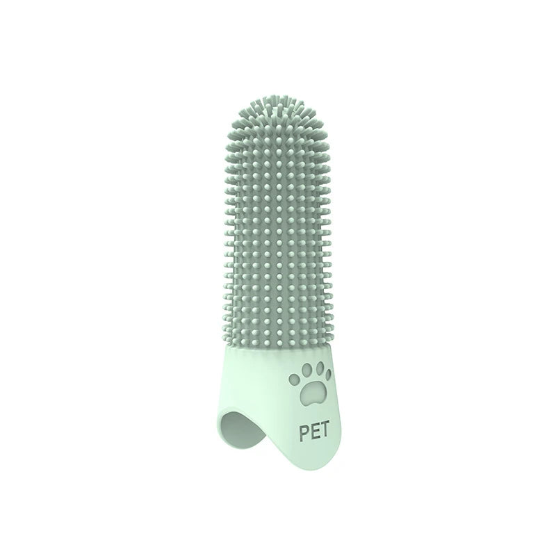 Soft Silicone Dog Toothbrush 360° Finger Toothbrush for Dogs Cats Durable Pet Finger Brush Tooth Cleaning Tool for All Breeds CB DROPSHIPPING
