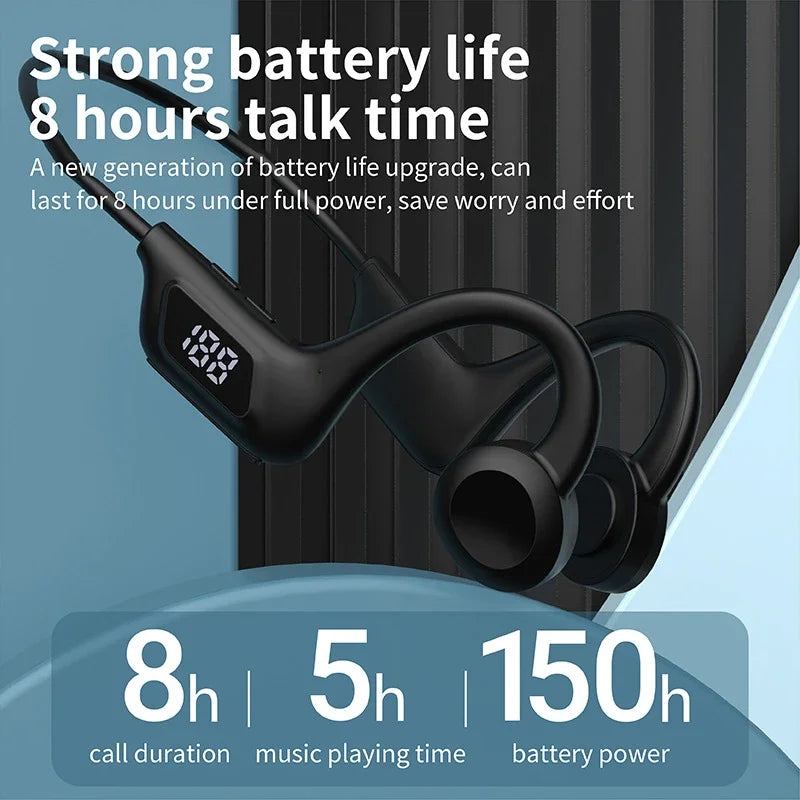 Wireless Earphone  Sport Swimming Bone Conduction Bluetooth Compatible Headphone Hand-free With Mic For Running X7 Earbuds