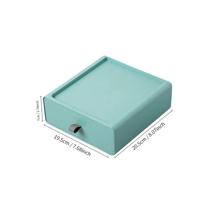 Plastic Storage Box Drawer Style Desktop Storage Box Storage Box Office Desk Shelf  Drawers Storage Box Makeup Organizer Storage