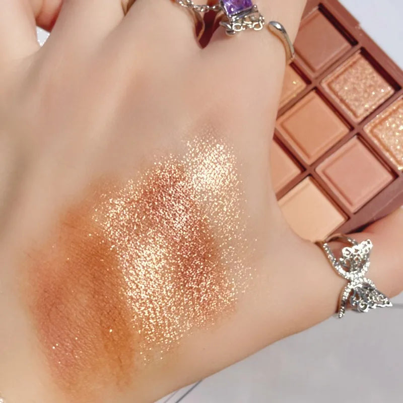 9 Color Chocolate Eyeshadow Palette Matte Pearlescent Glitter Glitter Earth Eyeshadow Makeup CB DROPSHIPPING