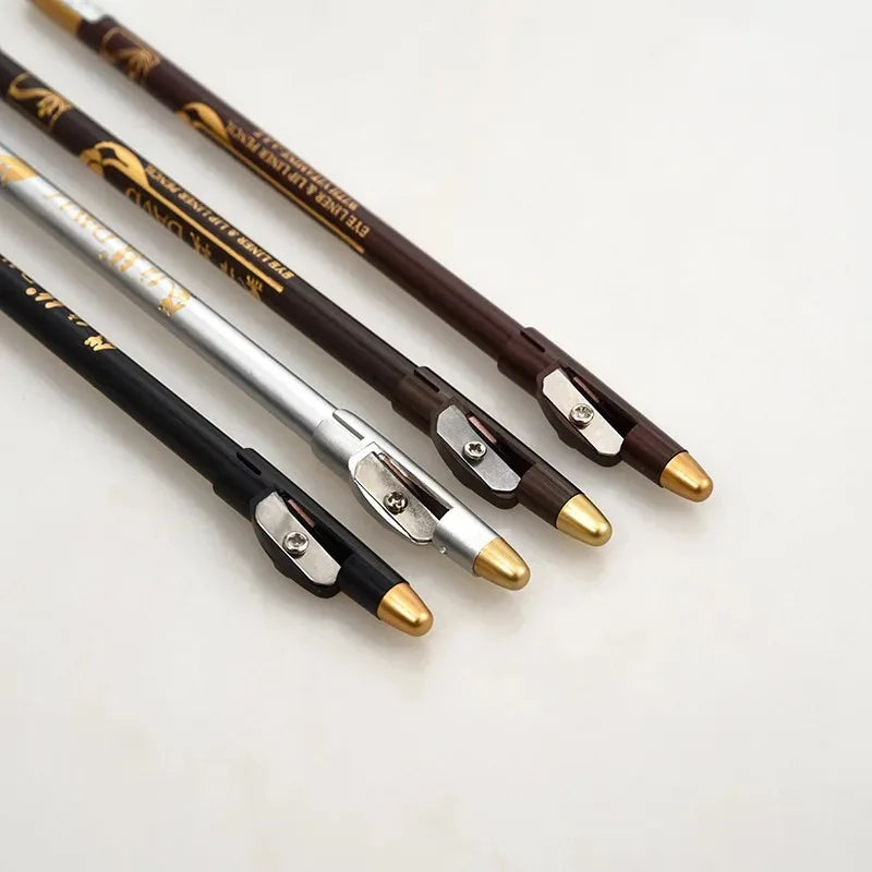 Men's Beard Edge Pencil Hairline Razor Trace Barber Shape Accessories With Sharpener Hair Line Pen Makeup Eyebrow Pencil