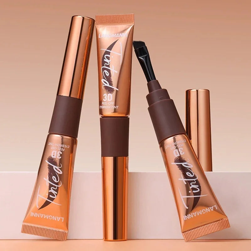 Peel Off Eyebrow Gel Cream Semi Permanent Brow Tint Long-Lasting Waterproof Transfer-Proof for Fuller Defined Brows Makeup