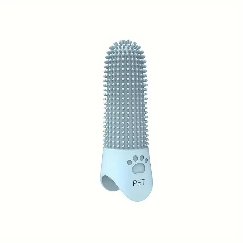 Soft Silicone Dog Toothbrush 360° Finger Toothbrush for Dogs Cats Durable Pet Finger Brush Tooth Cleaning Tool for All Breeds CB DROPSHIPPING