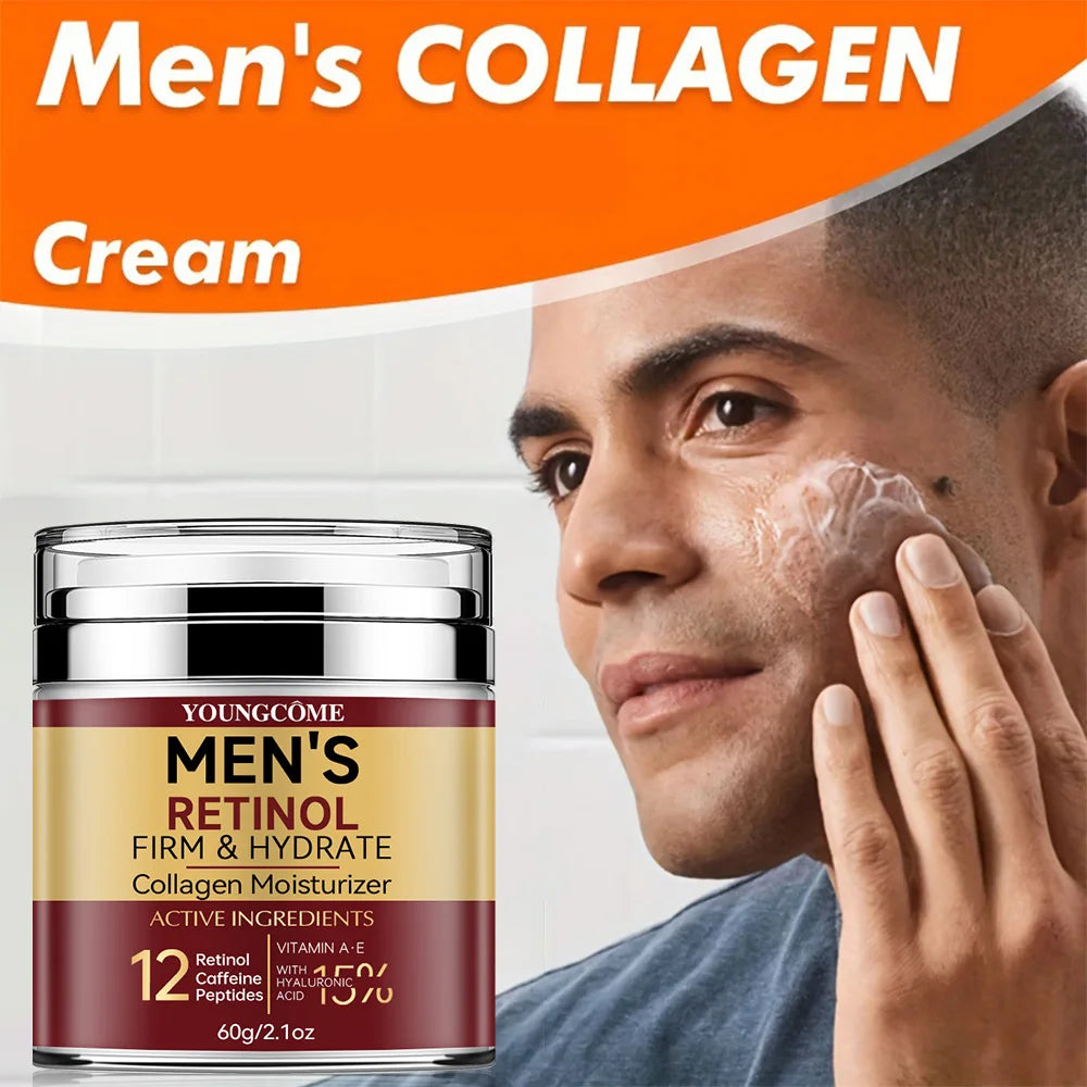 Men's Retinol Firming Face Cream Skincare Moisturizing Collagen Brightening Smooth Wrinkles Facial Face Men Skin Care Treatment CB DROPSHIPPING