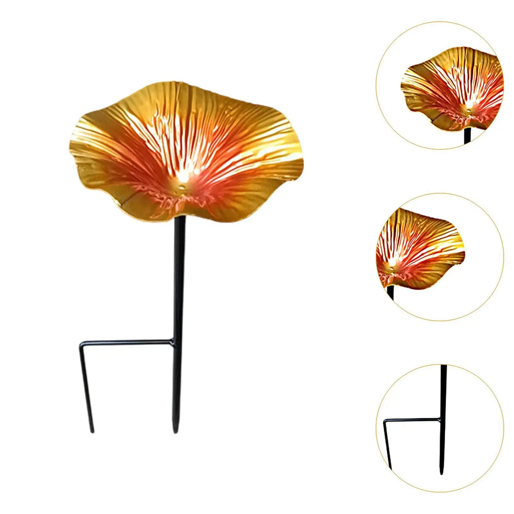 Garden Bird Bath with Detachable Pole And Ground Stake for Bird Feeders