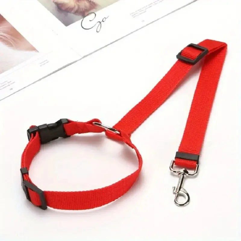 1PC Adjustable Pet Dog And Cat Seat Belt Safety Rope Car Headrest Restraint for Small Dogs Car Seat Belt Accessories CB DROPSHIPPING
