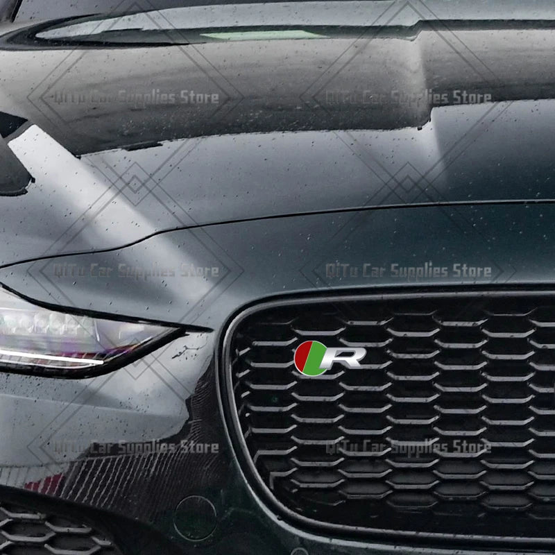 Zinc Alloy S R Sport Badge Car Body Trunk Emblem 3D Grille Sticker For F-Type F-Pace S-Type XFR XE XF XJ XK XJR XFR XEL XJS XJ6 CB DROPSHIPPING