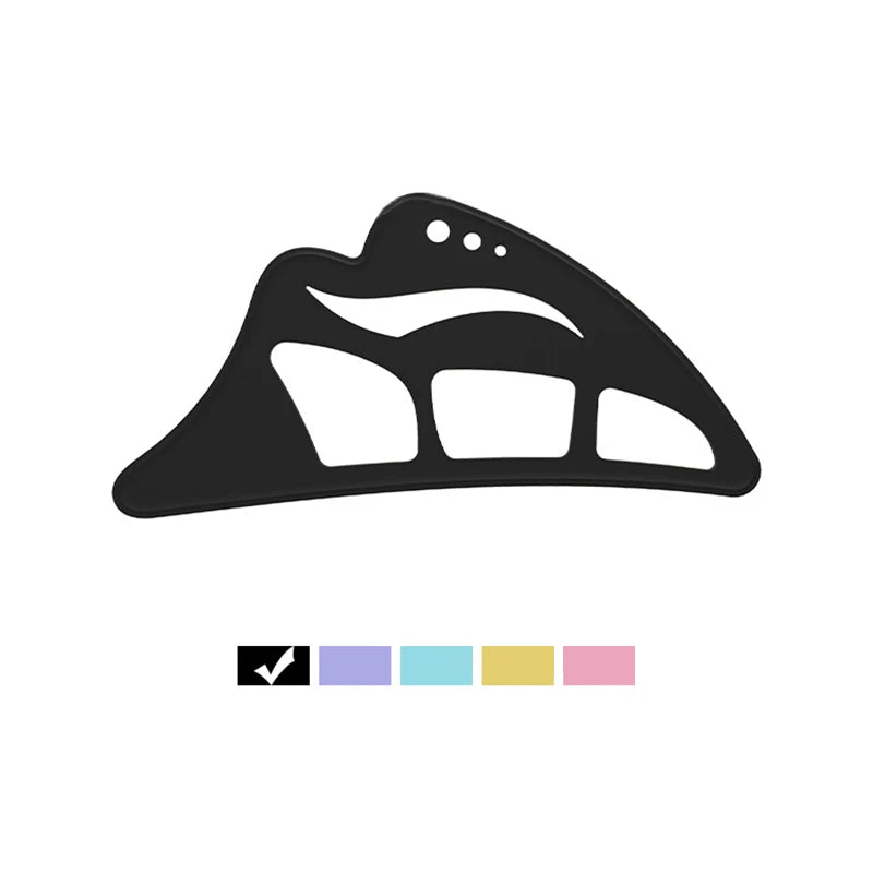 5 in 1 Eyeshadow Stencil Silicone Eyeshadow Tool Reusable Eye Makeup Aid Stencils Eyeliner Template for Beginners Makeup Tool