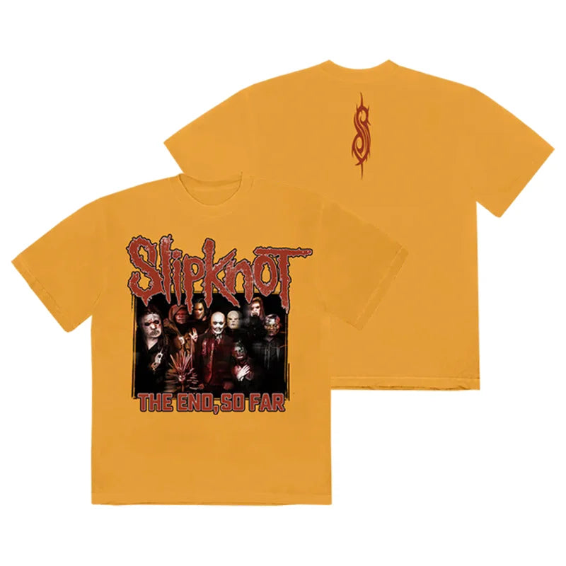 Devil's Face Slipknot Band T-Shirt 100% Cotton Graphic Tee Men Women Summer Streetwear Top
