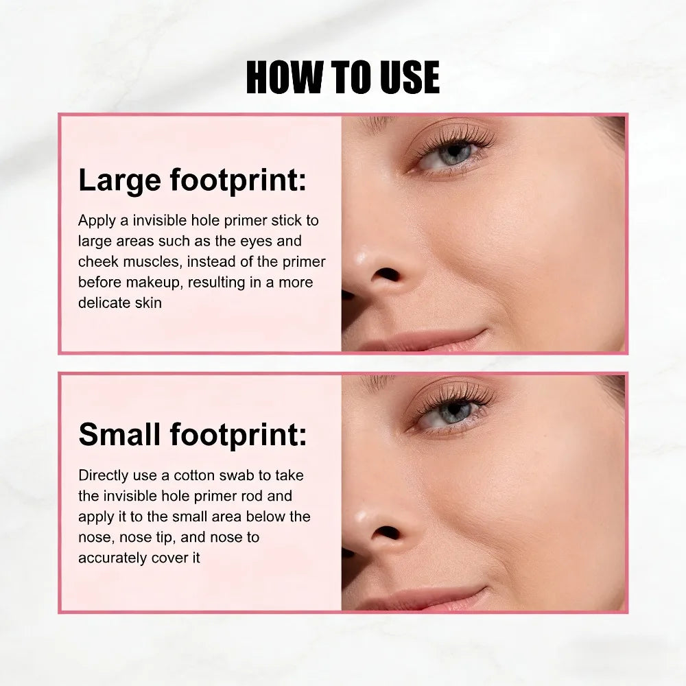 Pore Minimizing Primer Stick Hydrating Concealer All Skin Types Portable Travel Makeup Essential Flawless Base CB DROPSHIPPING