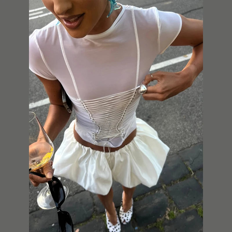 Fashion Women's Pleated Halter Vest Loose Sleeveless Backless Female Feshion Tops 2026 Summer Lady Chic All-match Solid Vests