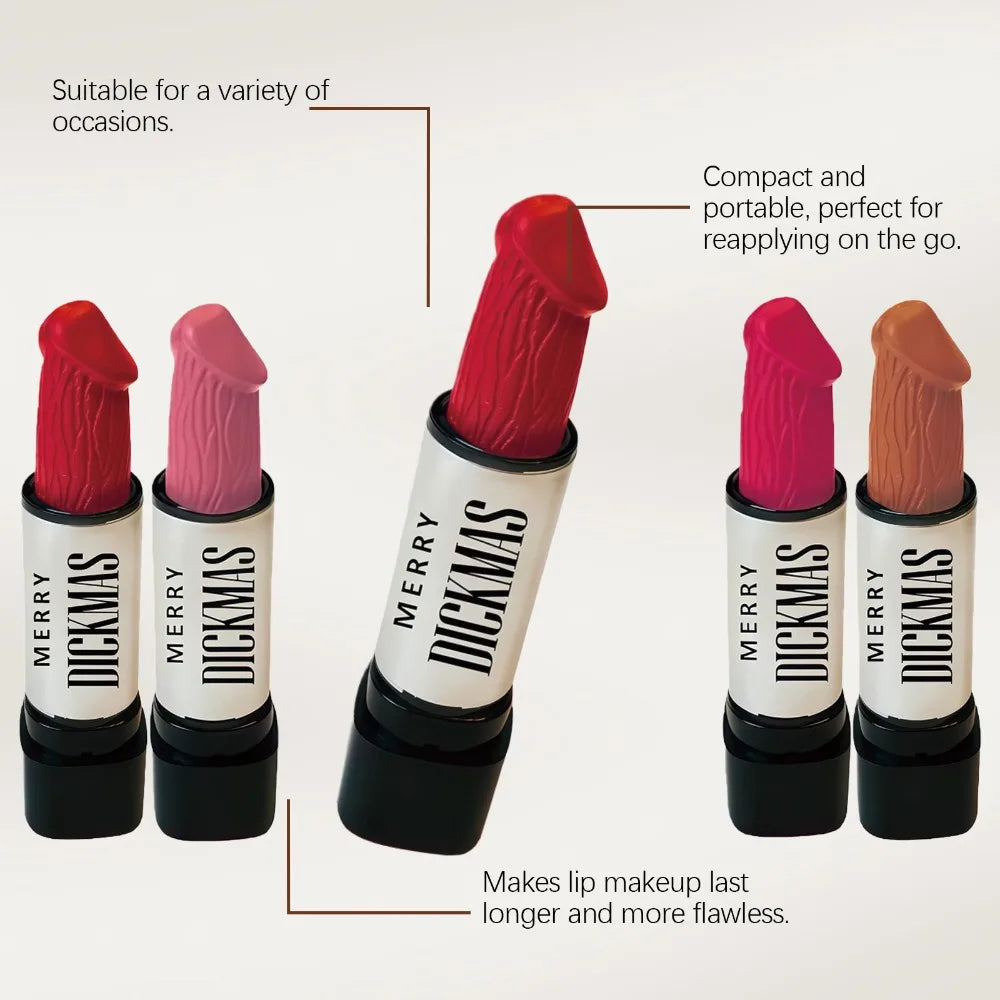 Secret Party Christmas Lipstick Long Lasting Matte Shimmer Silky Smooth Velvet Lipstick High Rendering Women Makeup Cosmetic