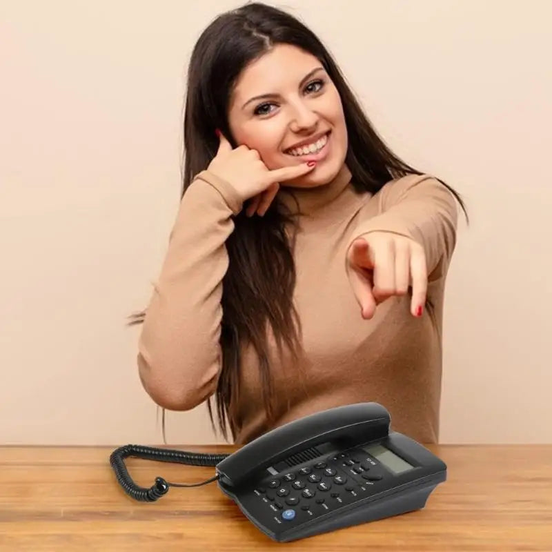 Corded Landline Telephone Desk House Phones with Large Buttons Phone TCF3000 CB DROPSHIPPING