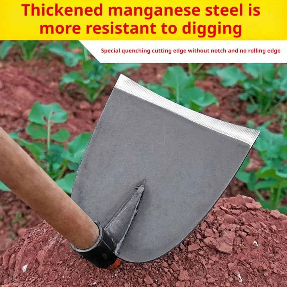 Garden Hoe Household Outdoor Farming Tools Forging Weeding Hoe for Digging Soil Planting Vegetables Flowers