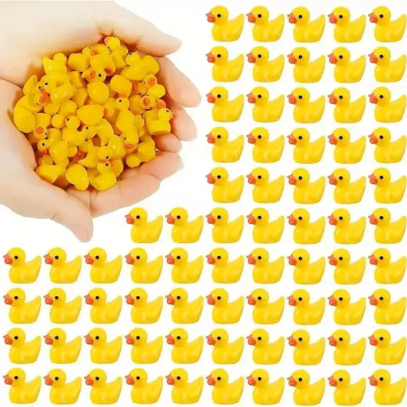 Mini Resin Ducks Bulk Tiny Ducks for Potted Miniature Decoration Garden Dollhouse Cake Decoration DIY Craft Charms Party Toys CB DROPSHIPPING