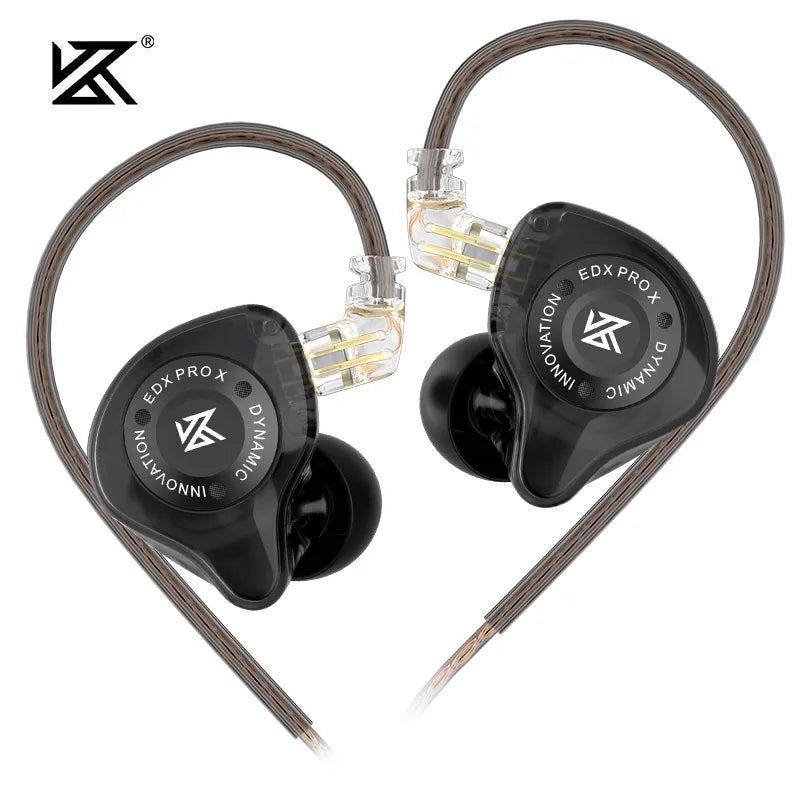KZ EDX PRO X Dynamic Drive Earphone HIFI Bass Earbud Gaming Sport Music Noise Cancelling Headset Detachable Cable