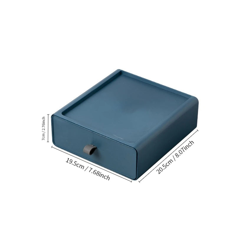 Plastic Storage Box Drawer Style Desktop Storage Box Storage Box Office Desk Shelf  Drawers Storage Box Makeup Organizer Storage
