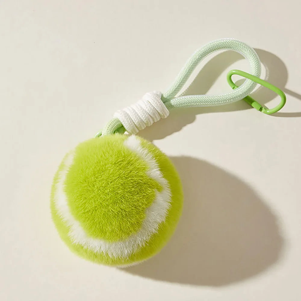 New Trend Tennis Keychain Sport Style Plush Ball Pendant Car Hanging Piece Chic Bag Charm Accessories Gift A388 CB DROPSHIPPING