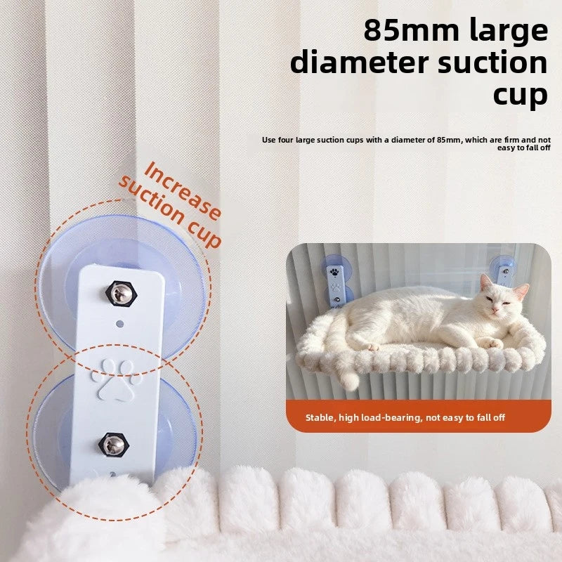 Large Wide Cat Window Bed Suction Cup Hanging Hammock for Cats Sunbathing Balcony Indoor Cat Furniture Pet Supplies CB DROPSHIPPING