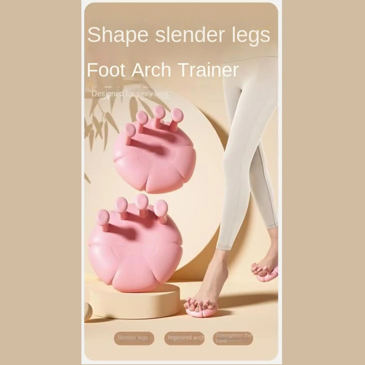 Fitness Toes Training Foot Arch Trainer Anti-Slip Leg Shaping Exerciser Yoga Muscle Relaxing Massage Auxiliary Gym Sports CB DROPSHIPPING