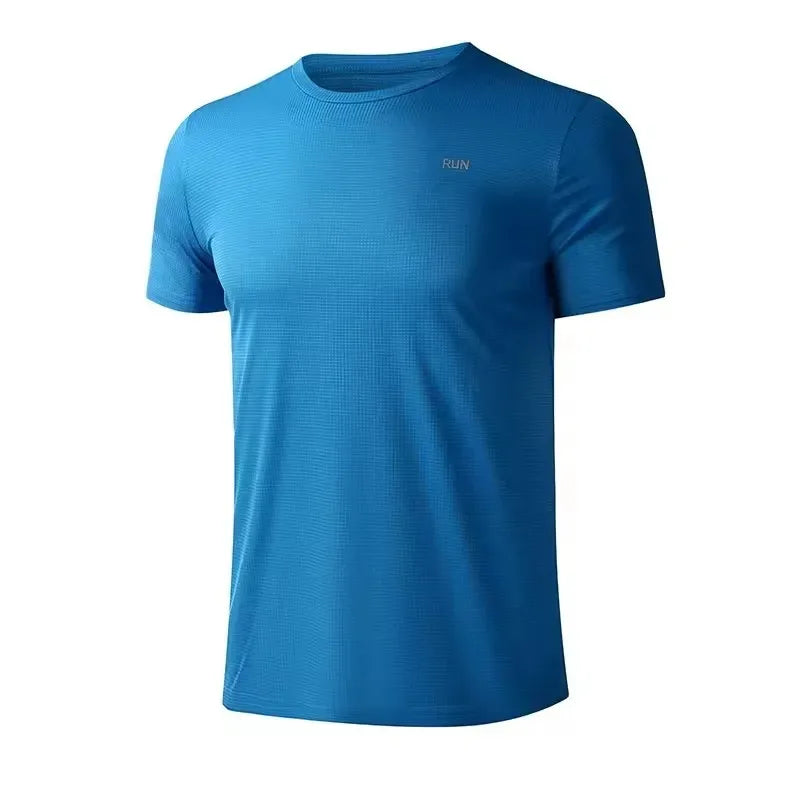 Fitness T-shirt - New Summer Men's Quick-Drying Running Fitness Sports Shirt - Men's Short-Sleeved Fitness Top CB DROPSHIPPING