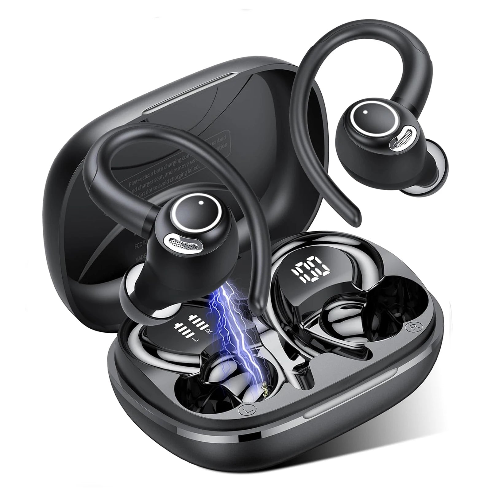 Wireless Sport Earbuds, 48H Battery, Hi-Fi Sound with Deep Bass, IP7 Waterproof for Running/Gym CB DROPSHIPPING