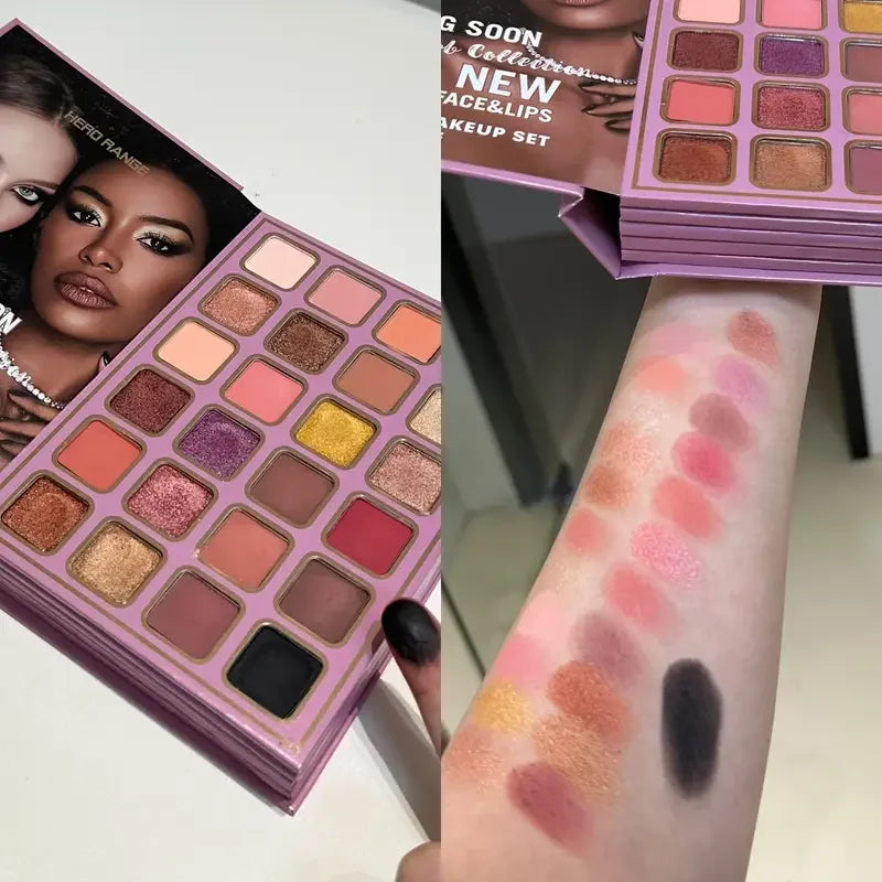 78 Colors Glitter Eyeshadow Palette Matte Waterproof Bookish Eyeshadow Palette Collection Blush All-in-One Multi-Color Makeup CB DROPSHIPPING