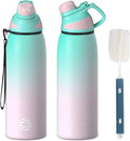 FEIJIAN LKG Thermos Double Wall Vacuum Flask With Magnetic Lid Outdoor Sport Water Bottle Stainless Steel Thermal Mug Leak Proof