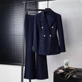 Professional Suit Set Women's Interview Formal Iron-Free Commuter Two-Piece Spring New Style Long Sleeve Long Pants