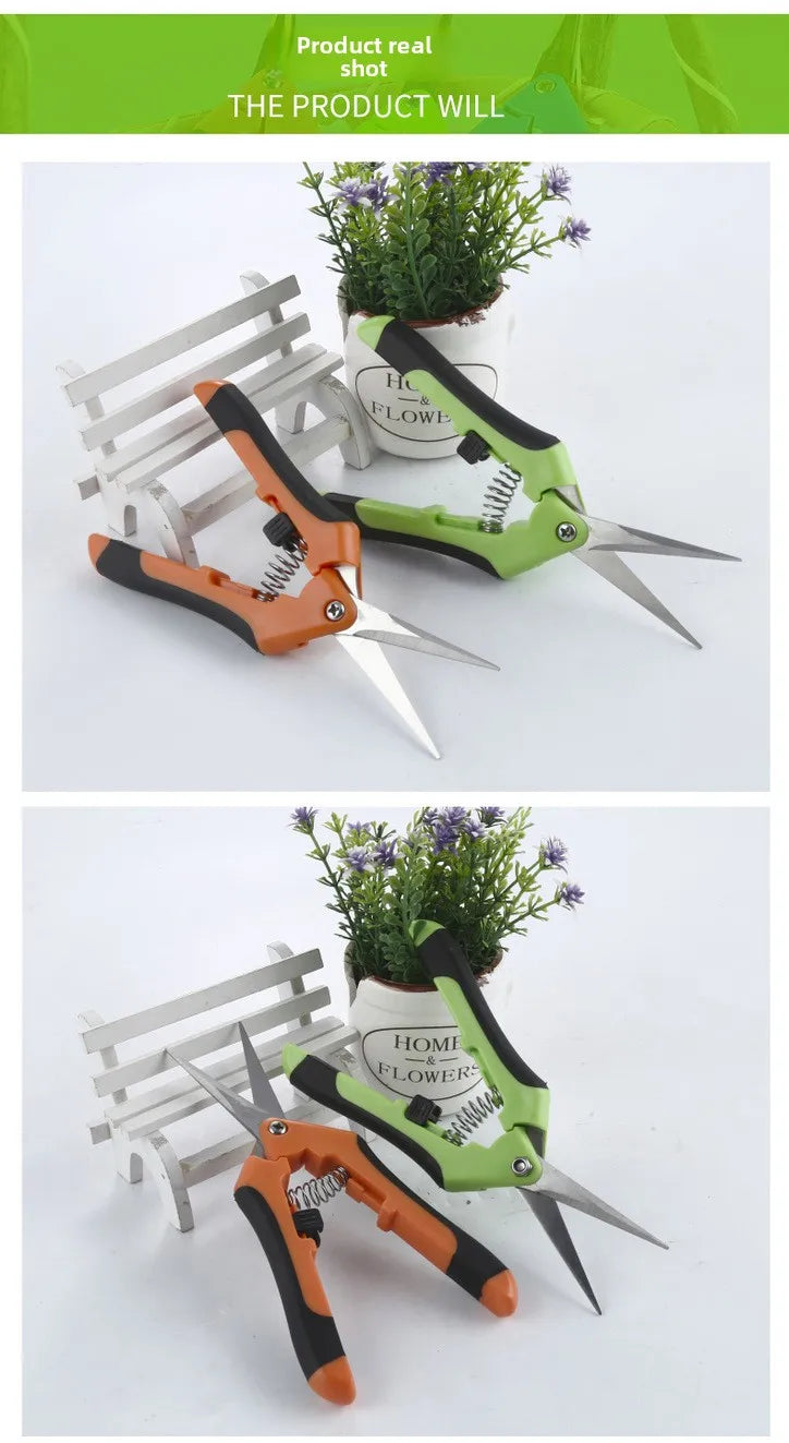 Garden non-slip and labor-saving flower branch shears, pruning shears, fruit and vegetable shears, garden shears