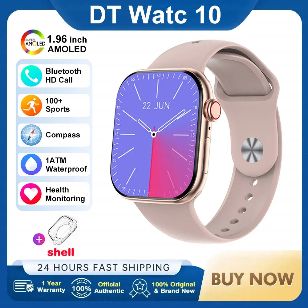New DT Watch 10 Smartwatch 16GB Large Memory NFC 3D Stereo Vision Compass Muiti-Sport Mode Waterproof Bluetooth call Smartwatch CB DROPSHIPPING