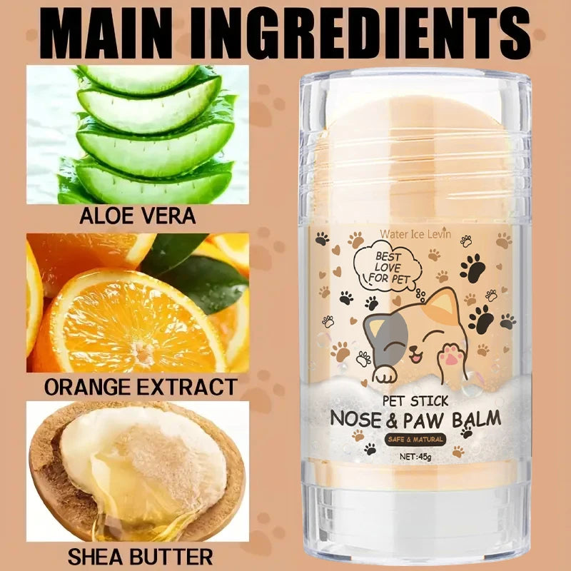 45g Dog Nose and Paw Pet Accessories Balm Dog Paw Cream Cats Dogs Paw Protector Cream Pet Feet Moisturizer Pet Crack Feet Repair CB DROPSHIPPING