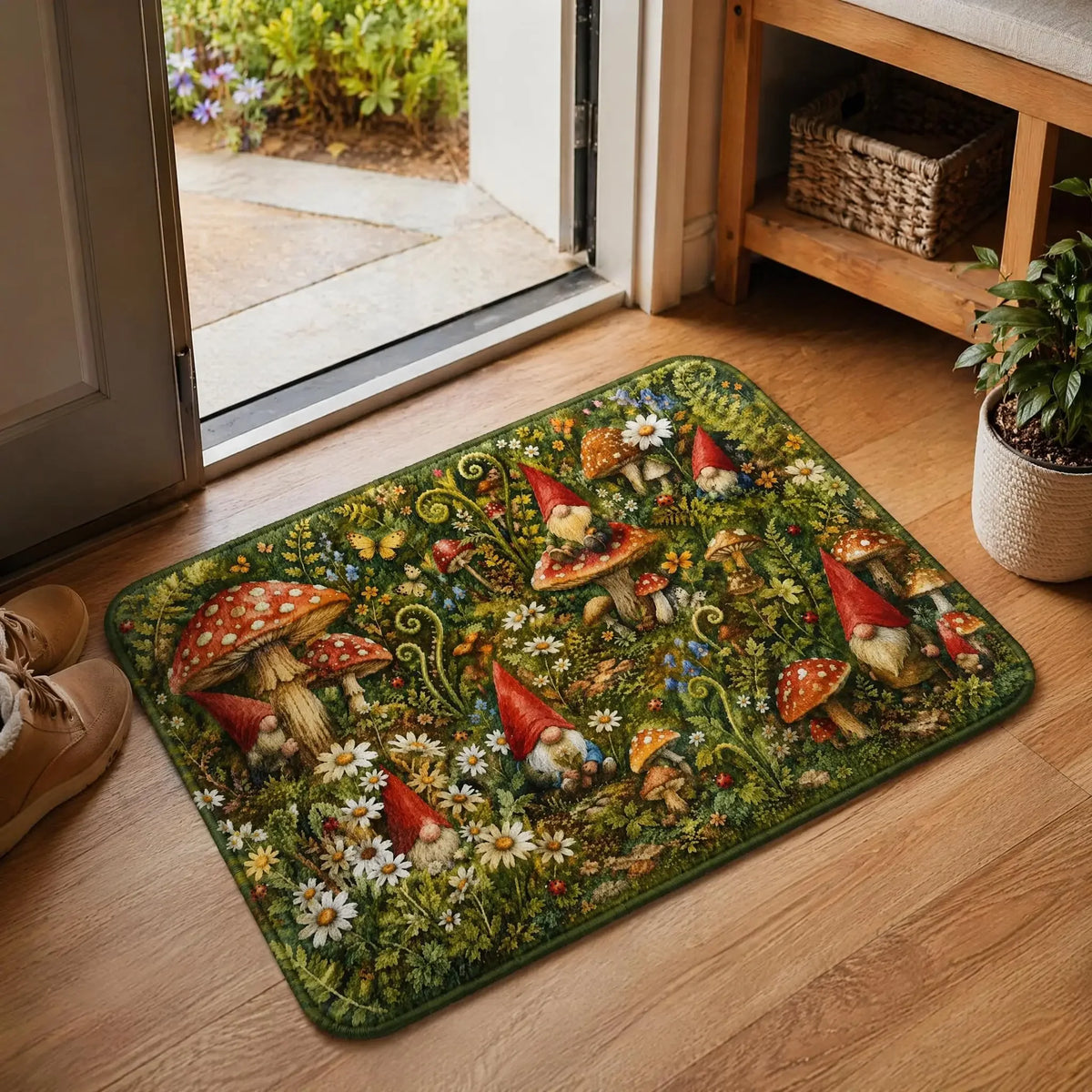 Garden Gnomes Comeback 2026 Floor Mat, Suitable For Decorating Living Rooms And Bedroom Entrances, A Unique Holiday Gift