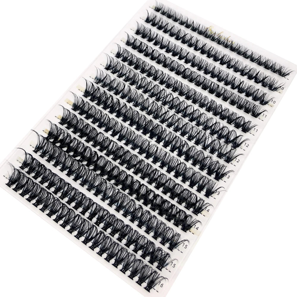 AMSDCN 100/280 clusters 30D 40D 60D 80D curly eyelashes naturally soft DIY makeup false eyelashes