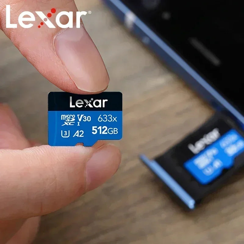 Lexar Micro SD Card New Original 128GB 32GB 64GB 256GB 512GB Memory Card A1 A2 Class10 TF Flash Card for Drone Sport Camcorder CB DROPSHIPPING