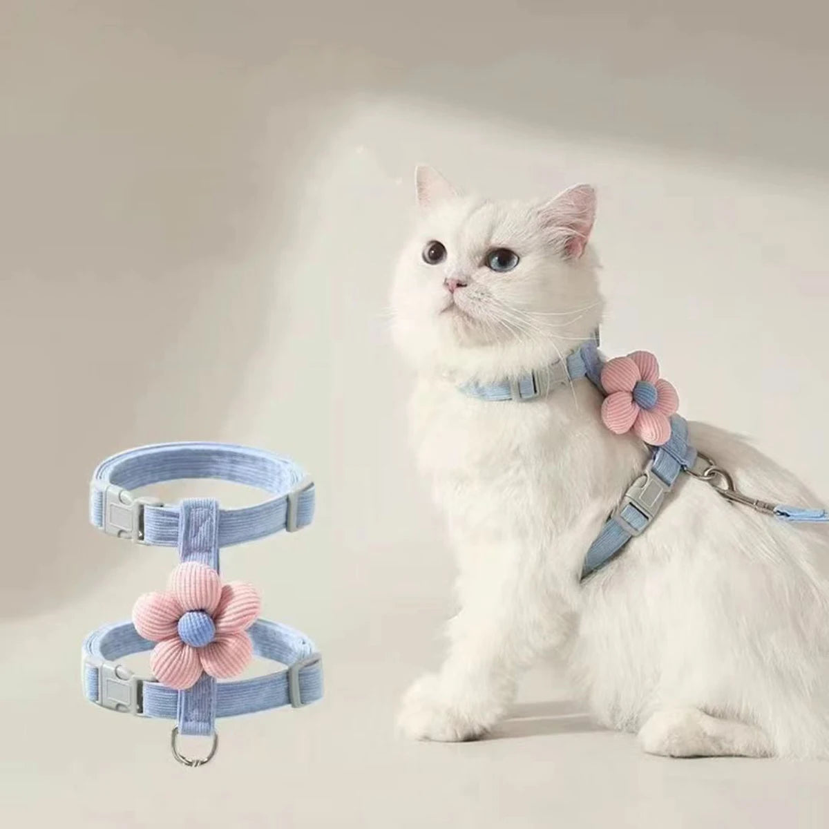 Cat Harness and Leash Sets Adjustable Dog Harness for Small Dog Leash Breashable Pet Harness Out Walking Dog Strap Cat Accessory CB DROPSHIPPING