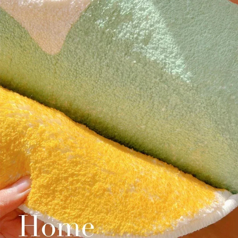 Living Room Carpet Solid Color Soft Non-slip Bedroom Rug Furry Bedside Large Area Floor Mat Home Decoration Carpets Alfombras