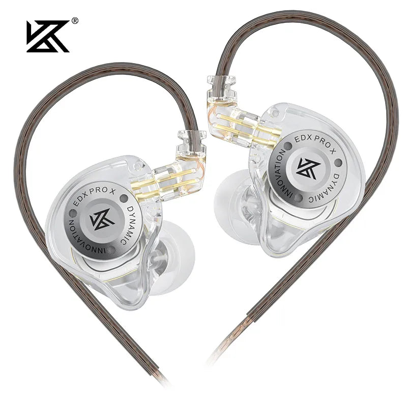 KZ EDX PRO X Dynamic Drive Earphone HIFI Bass Earbud Gaming Sport Music Noise Cancelling Headset Detachable Cable