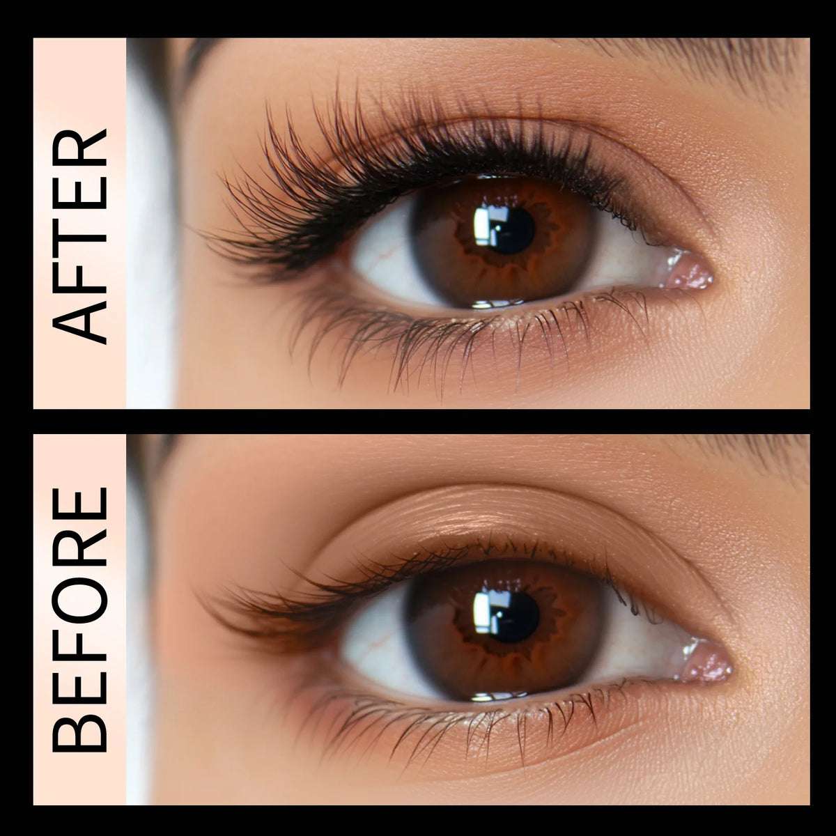 QIC High-heeled Shoes Mascara 3D Fiber Mascara, Long Black Volumizing Eyelash Extension, Waterproof Eye Makeup Tool CB DROPSHIPPING
