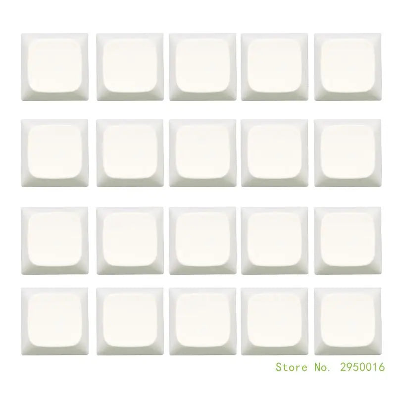 20 Pieces PBT Not Engraving Blank Keycap XDA Height 1U Dyeing Sublimation for Key Caps for Cherry Mx Switches CB DROPSHIPPING